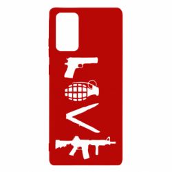 Чехол для Samsung Note 20 Love (weapon) - PrintSalon