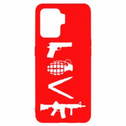 Чехол для Oppo Reno 5 Lite Love (weapon) - PrintSalon