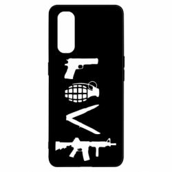 Чехол для Oppo Find X2 Love (weapon) - PrintSalon