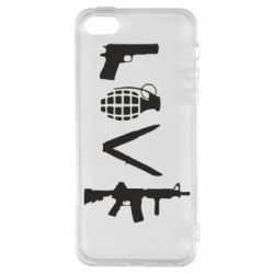 Чехол для iPhone5/5S/SE Love (weapon) - PrintSalon