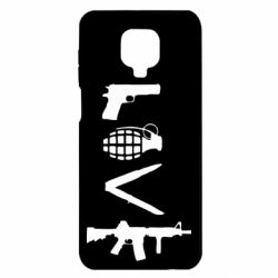 Чехол для Xiaomi Redmi Note 9S/9Pro/9Pro Max Love (weapon) - PrintSalon