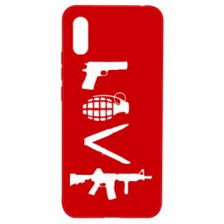 Чехол для Xiaomi Redmi 9a Love (weapon) - PrintSalon
