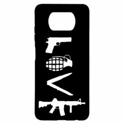 Чехол для Xiaomi Poco X3 Love (weapon) - PrintSalon