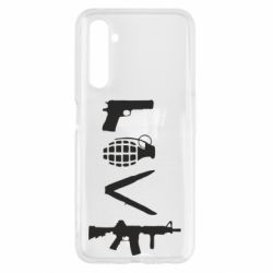 Чехол для Realme 6 Love (weapon) - PrintSalon