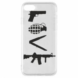 Чехол для iPhone 7 Love (weapon) - PrintSalon