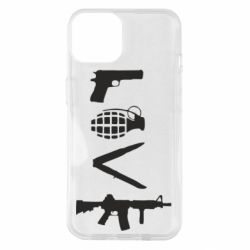 Чехол для iPhone 14 Love (weapon) - PrintSalon