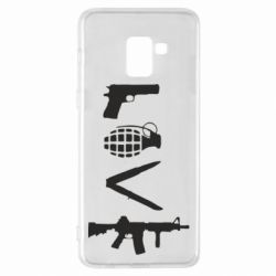 Чехол для Samsung A8+ 2018 Love (weapon) - PrintSalon