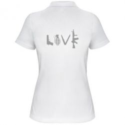 Женское поло Love (weapon) - PrintSalon