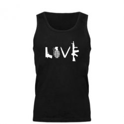 Мужская майка Love (weapon) - PrintSalon