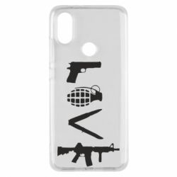 Чехол для Xiaomi Mi A2 Love (weapon) - PrintSalon