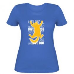 Женская футболка Love you - PrintSalon