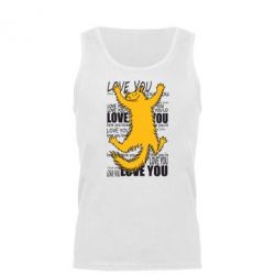 Мужская майка Love you - PrintSalon