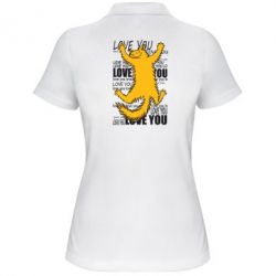 Женское поло Love you - PrintSalon
