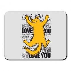 Коврик для мыши Love you - PrintSalon