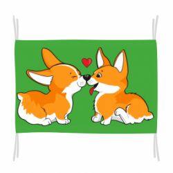 Прапор Loving Corgi Couple