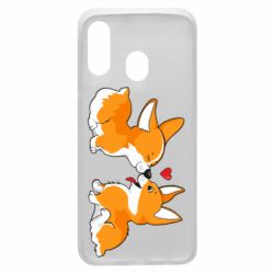 Чохол для Samsung A40 Loving Corgi Couple - PrintSalon