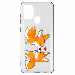 Чохол для Samsung A21s Loving Corgi Couple - PrintSalon