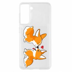 Чохол для Samsung S21 Loving Corgi Couple - PrintSalon