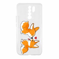 Чохол для Xiaomi Redmi 9 Loving Corgi Couple - PrintSalon