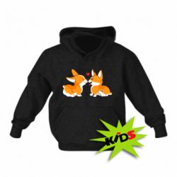 Дитяче худі Loving Corgi Couple - PrintSalon