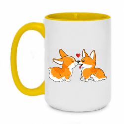Чашка двухцветная 420ml Loving Corgi Couple