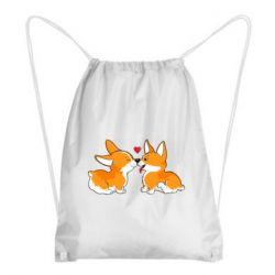 Рюкзак-мішок Loving Corgi Couple - PrintSalon