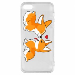 Чохол для iphone 5/5S/SE Loving Corgi Couple - PrintSalon