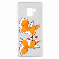 Чохол для Samsung A8+ 2018 Loving Corgi Couple - PrintSalon