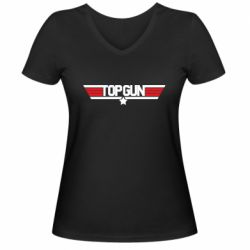 Женская футболка с V-образным вырезом Лучший стрелок - PrintSalon