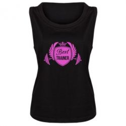 Женская майка Лучший тренер - PrintSalon