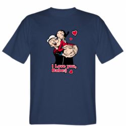 Мужская футболка Stedman Люблю тебя, детка - PrintSalon