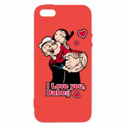 Чехол для iPhone5/5S/SE Люблю тебя, детка - PrintSalon