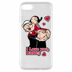 Чехол для iPhone 7 Люблю тебя, детка - PrintSalon