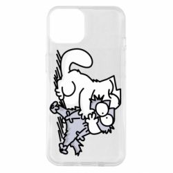 Чехол для iPhone 14 Любовь котов