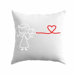 Подушка Любовное послание 2-PrintSalon Подушка Любовное послание 2