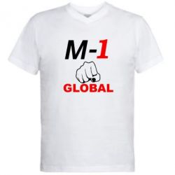Мужская футболка  с V-образным вырезом M-1 Global - PrintSalon