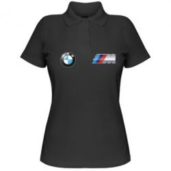 Женское поло M POWER 3D Logo - PrintSalon