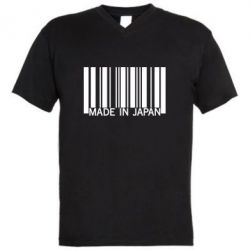 Мужская футболка  с V-образным вырезом Made in japan - PrintSalon