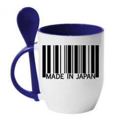 Чашка с ложкой Made in japan - PrintSalon