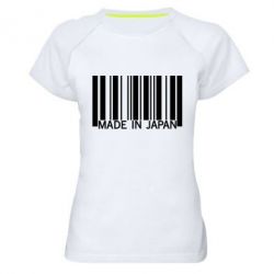 Женская футболка для спорта Made in japan - PrintSalon