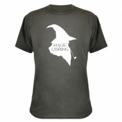 Камуфляжная футболка Magic is coming - PrintSalon