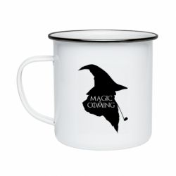 Кружка эмалированная Magic is coming - PrintSalon