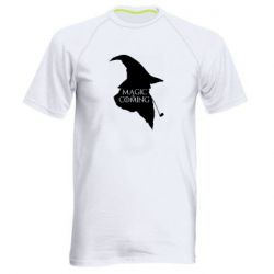 Мужская футболка для спорта Magic is coming - PrintSalon