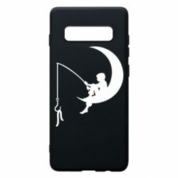 Чехол для Samsung S10+ Мальчик рыбачит - PrintSalon