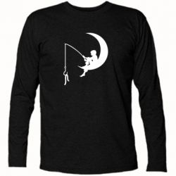 Футболка с длинным рукавом Мальчик рыбачит - PrintSalon