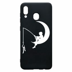 Чехол для Samsung A30 Мальчик рыбачит - PrintSalon