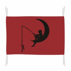 Флаг Мальчик рыбачит - PrintSalon