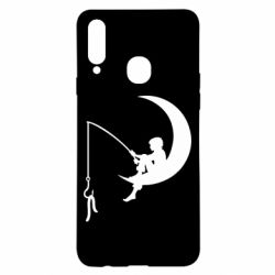 Чехол для Samsung A20s Мальчик рыбачит - PrintSalon