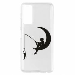 Чехол для Huawei P Smart 2021 Мальчик рыбачит - PrintSalon