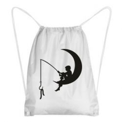 Рюкзак-мешок Мальчик рыбачит - PrintSalon